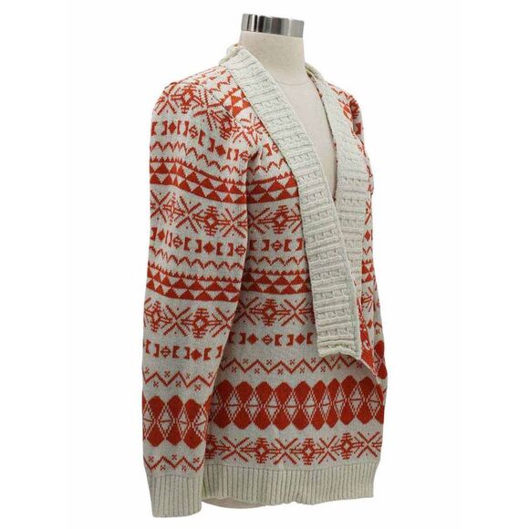 Aztec Print Long Cardigan Sweater - Picture 8 of 8